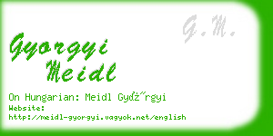 gyorgyi meidl business card